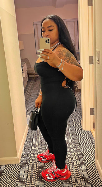 Laced Jumpsuit-pants