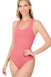 Racer Back Tank bodysuit (rose)