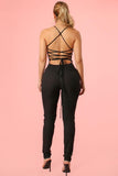 Laced Jumpsuit-pants