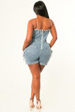 Mia distressed romper