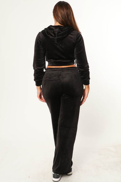 BBB Store Women's Knit Hoodie Jumpsuit Set Multicolor Casual 2-Piece