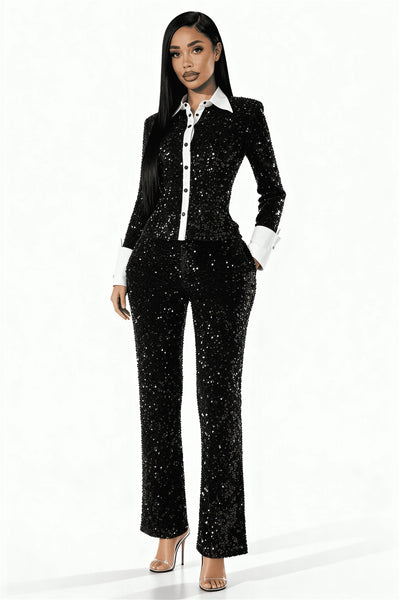 Executive Glam Sequin Set