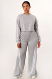 Kesha fleece set-gray