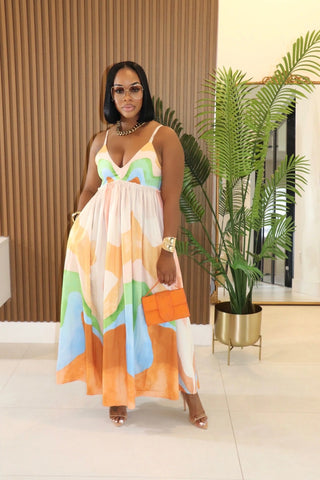 Summer goddess maxi - orange