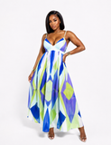 Summer goddess maxi - blue